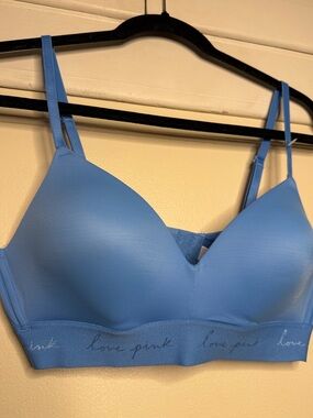 PINK Victoria's Secret Sky Blue Wireless Padded Bralette